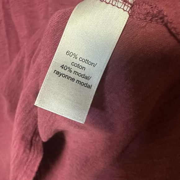 Maurices Womens Plus Sized Tank Top Size 2 Maroon Sleeveless Cotton‎ Rayon - Picture 4 of 4